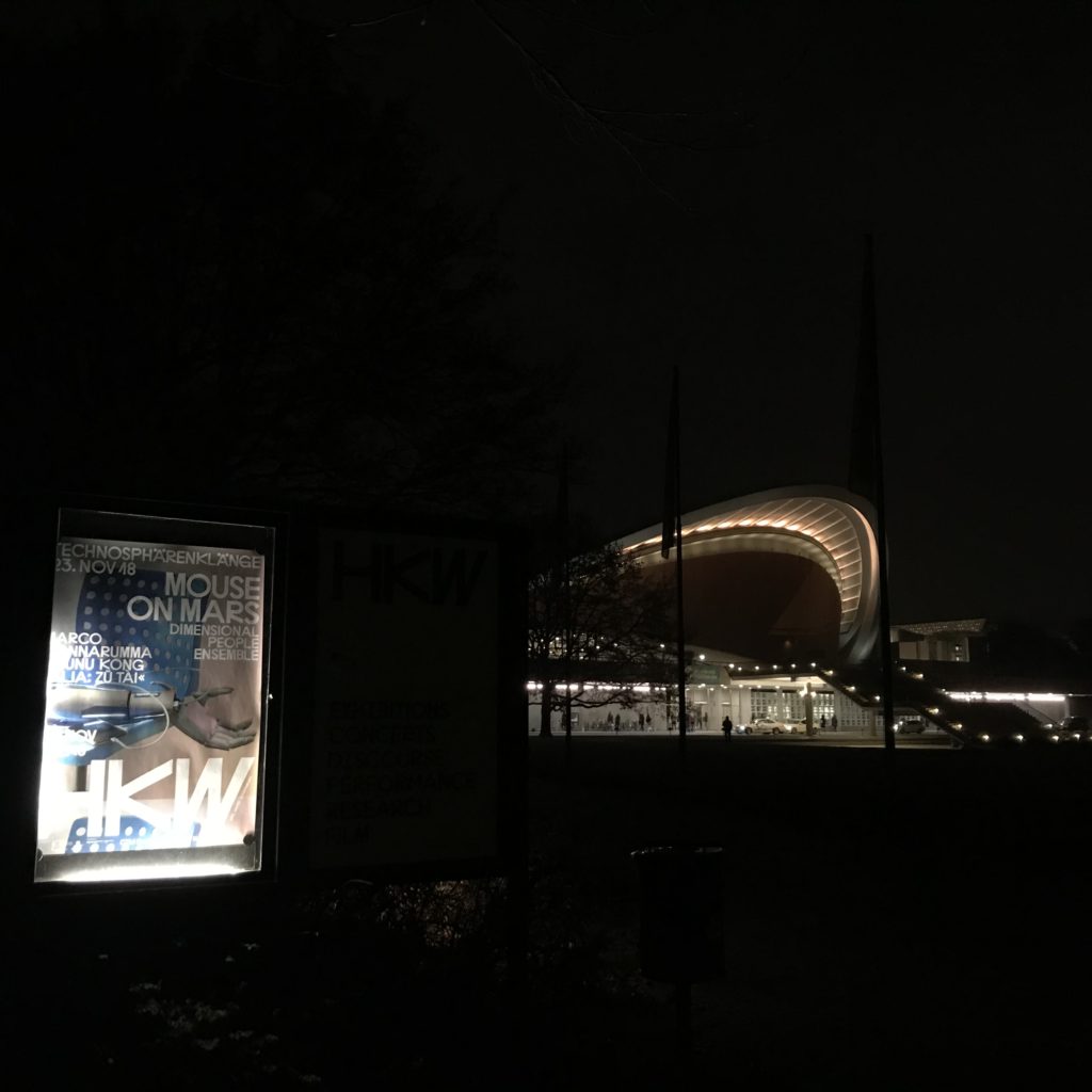 Haus der Kulturen der Welt – HKW, 2018.11.23 //  Photo by writer